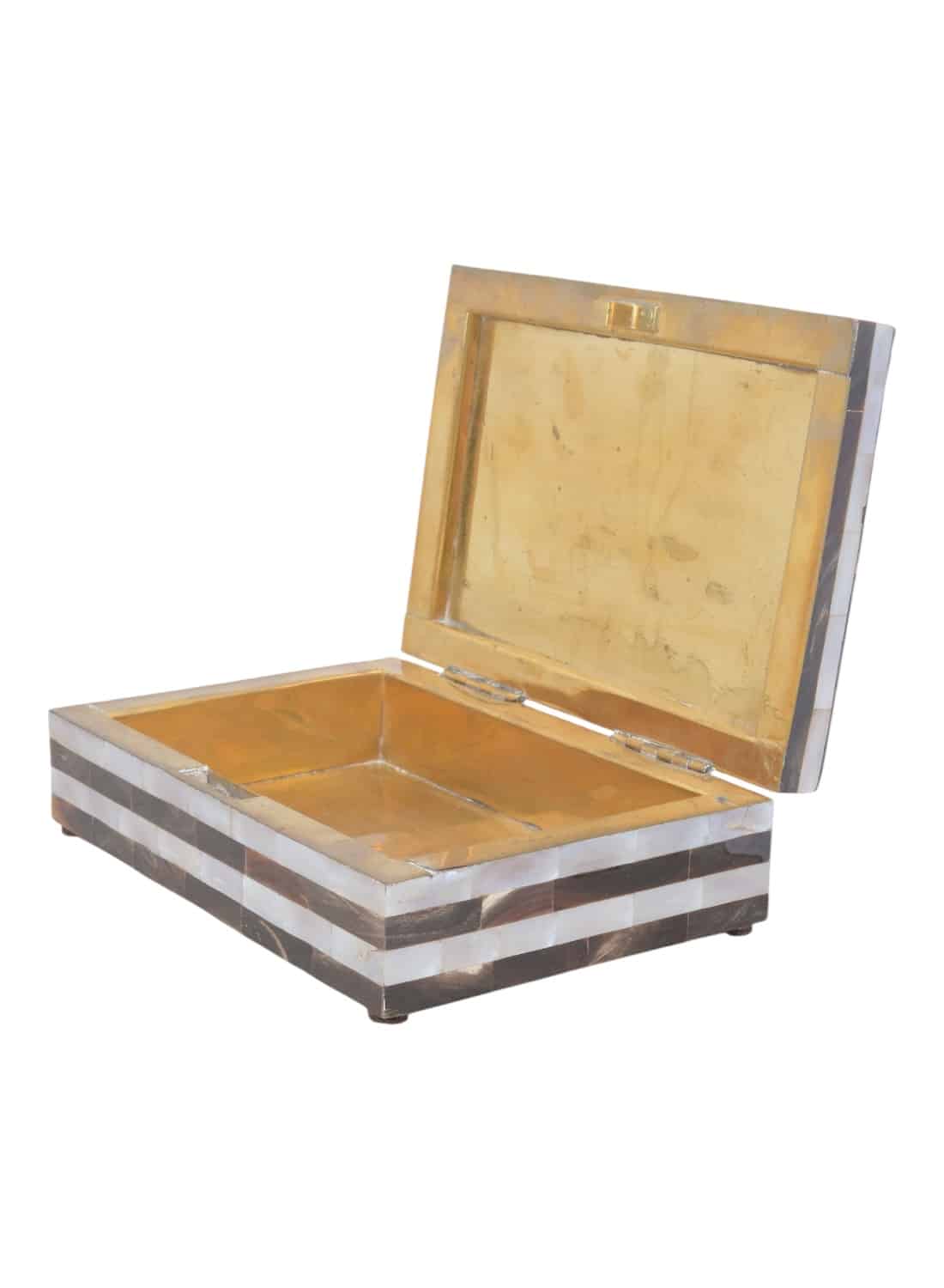 Vintage Striped Mother of Pearl Box - Image 7