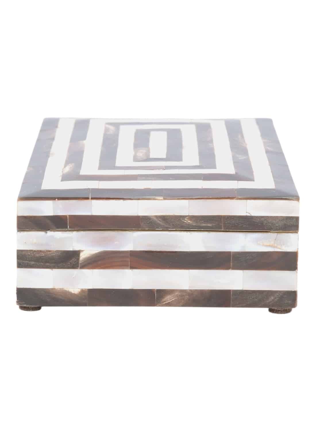 Vintage Striped Mother of Pearl Box - Image 5
