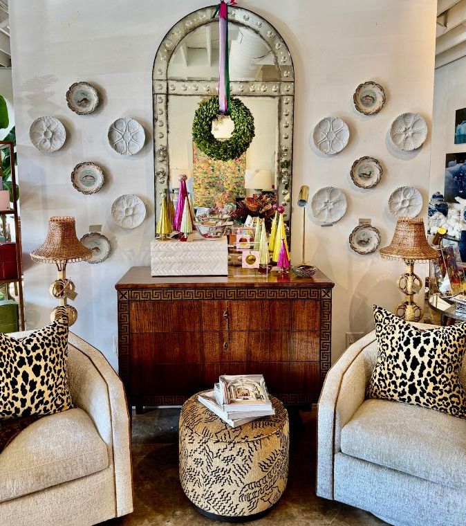 Greek Key Border Italian Three Drawer Walnut Chest - Image 10