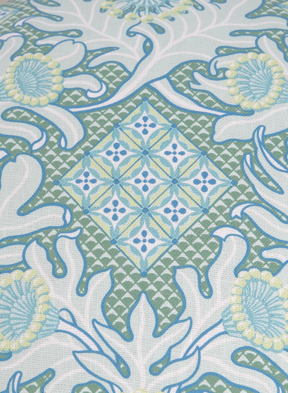 Vintage Round Banded Rattan Footstool - Image 4