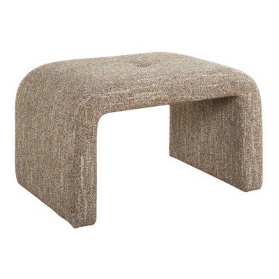 Small Modern Waterfall Boucle Bench