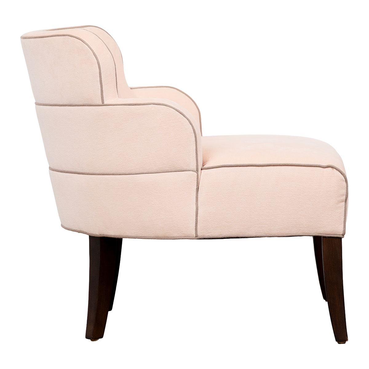 Mariette Deco Style Blush Accent Chair - Image 3