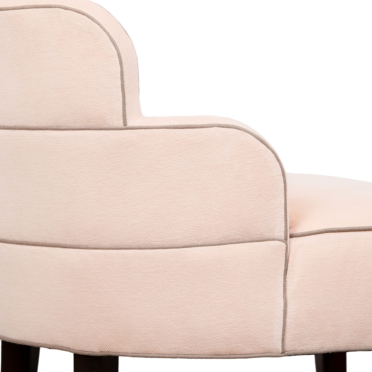 Mariette Deco Style Blush Accent Chair - Image 5