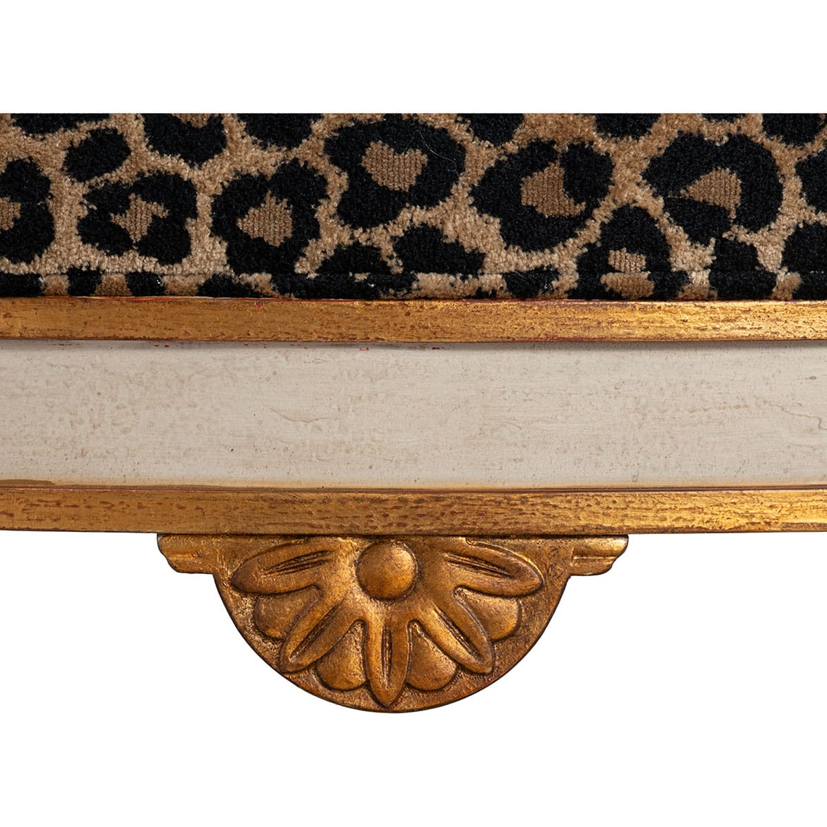 Reproduction Italian Neoclassical Animal Print Arm Chair - Image 7