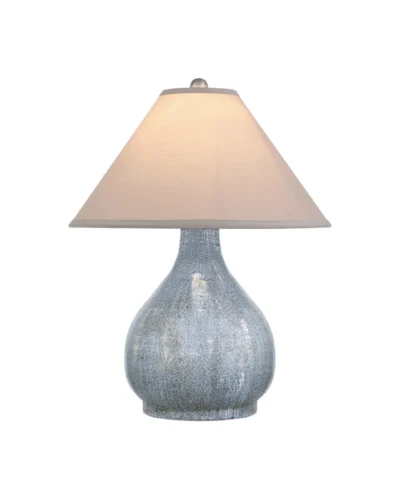Blue Grey Crackle Glaze Table Lamp
