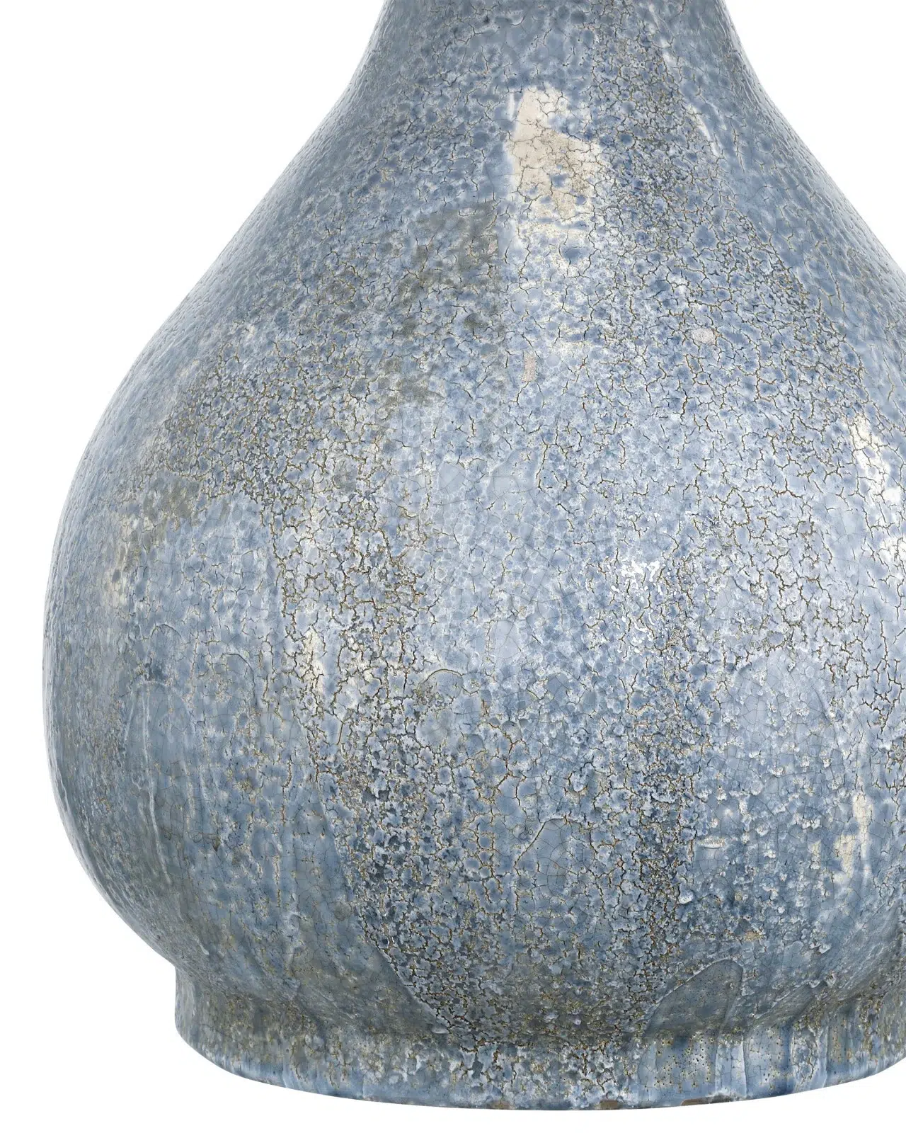 Blue Grey Crackle Glaze Table Lamp - Image 3