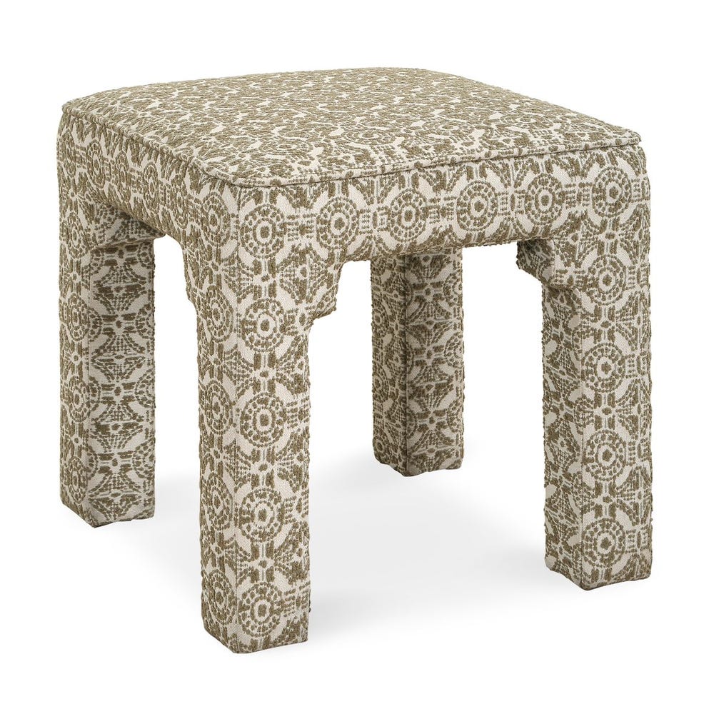 Small Upholstered Lattice Stool