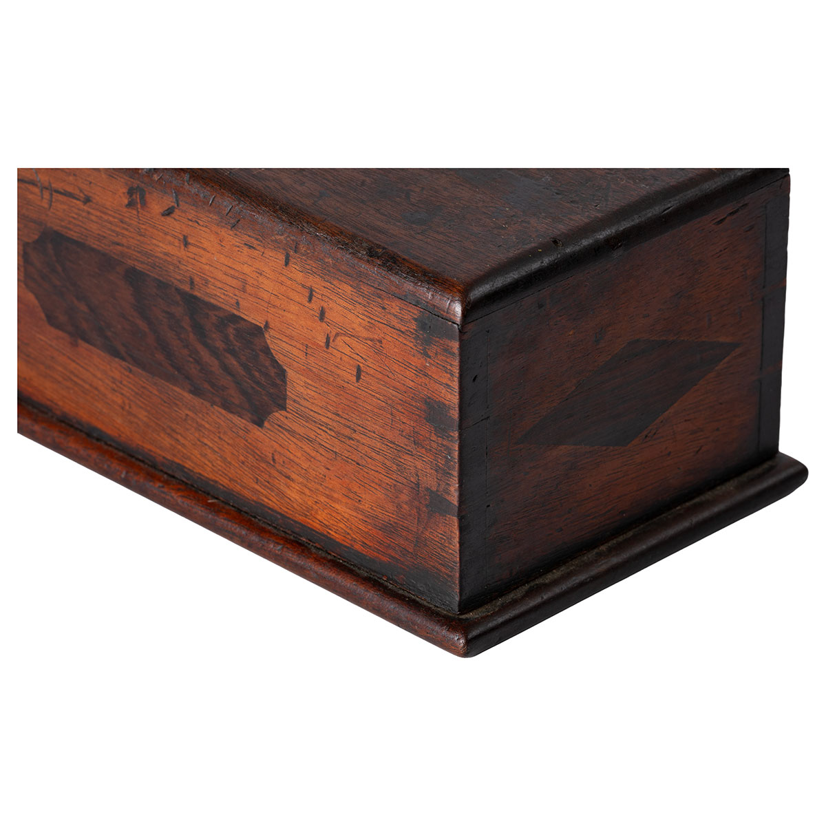 Antique Hand Crafted Wood Coin Box - Image 4