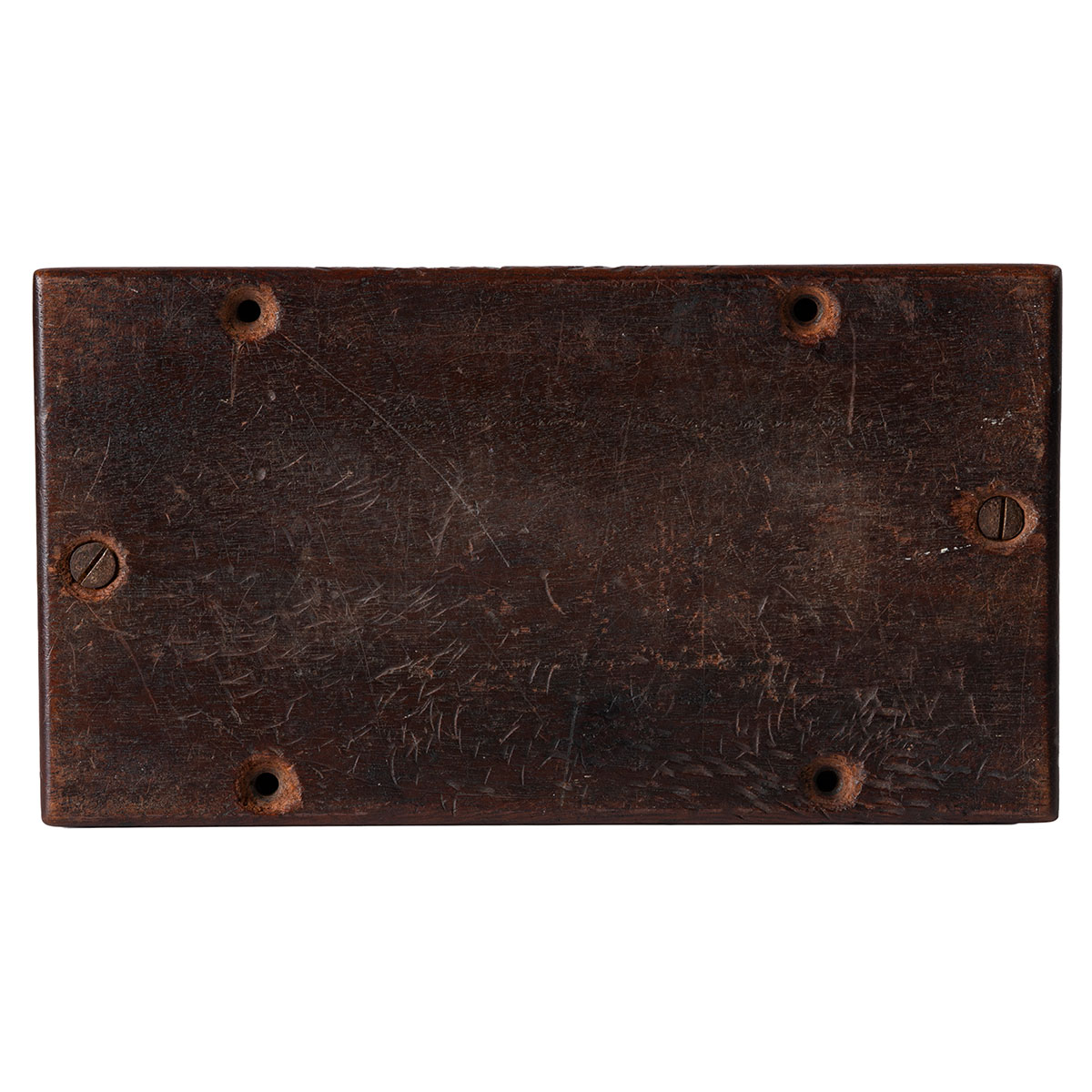 Antique Hand Crafted Wood Coin Box - Image 3