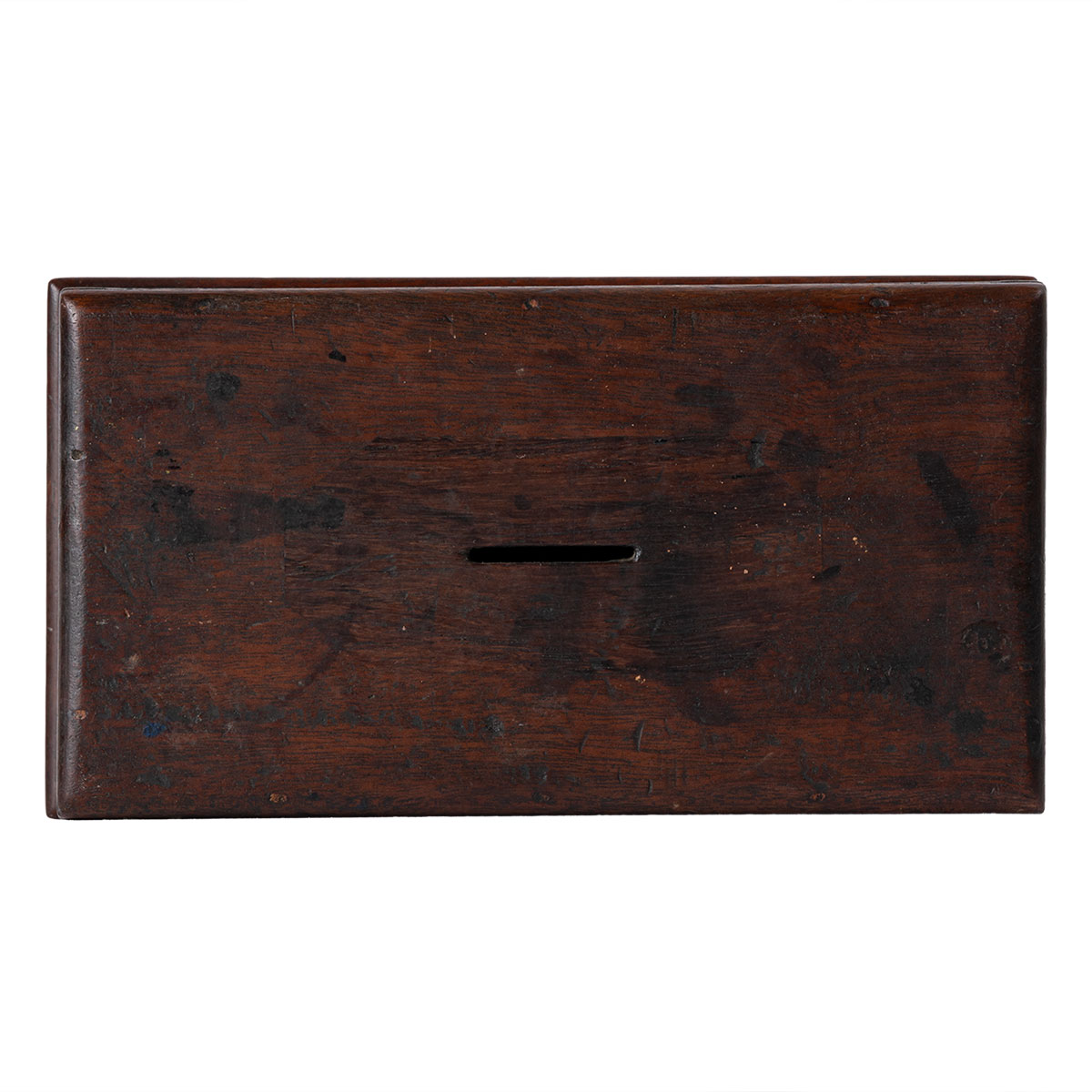 Antique Hand Crafted Wood Coin Box - Image 2