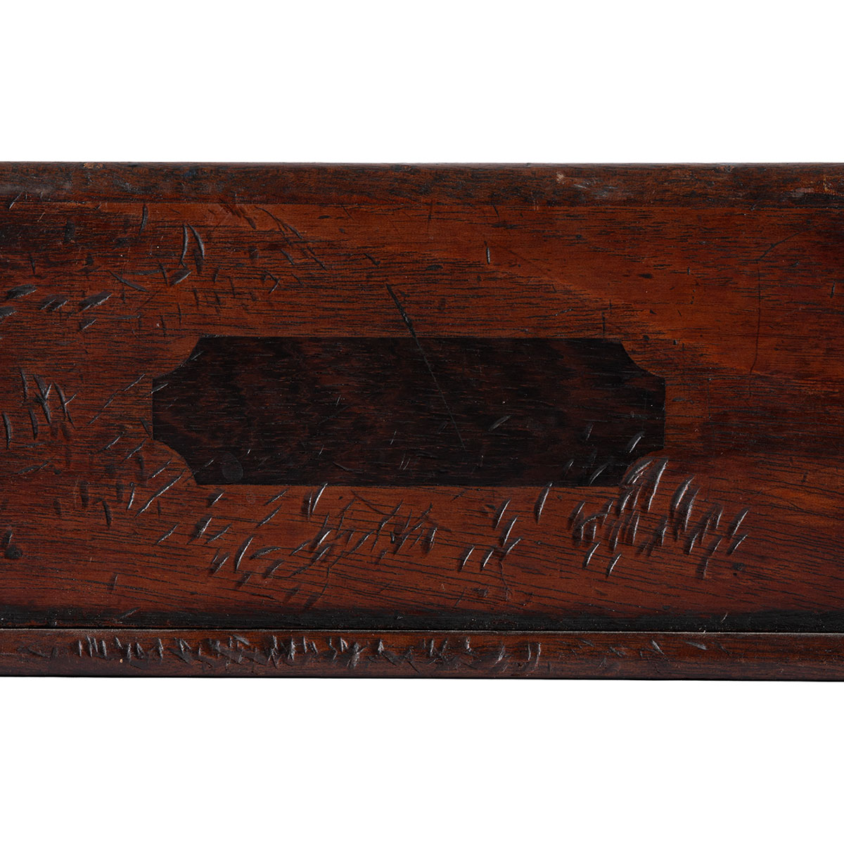 Antique Hand Crafted Wood Coin Box - Image 7