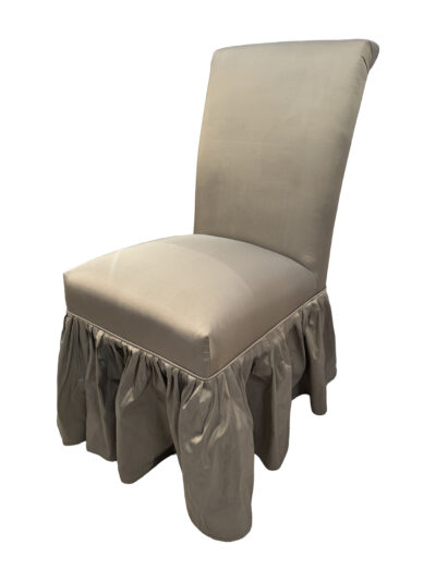 Vintage Pierre Frey Skirted Slipper Chair