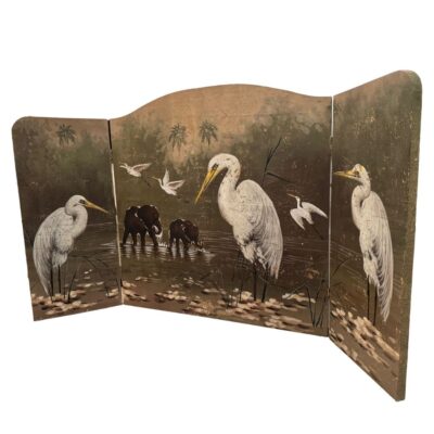 Antique Hand Painted Chinese Screen