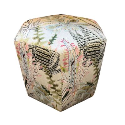 Botanical Pouf Ottoman Stool