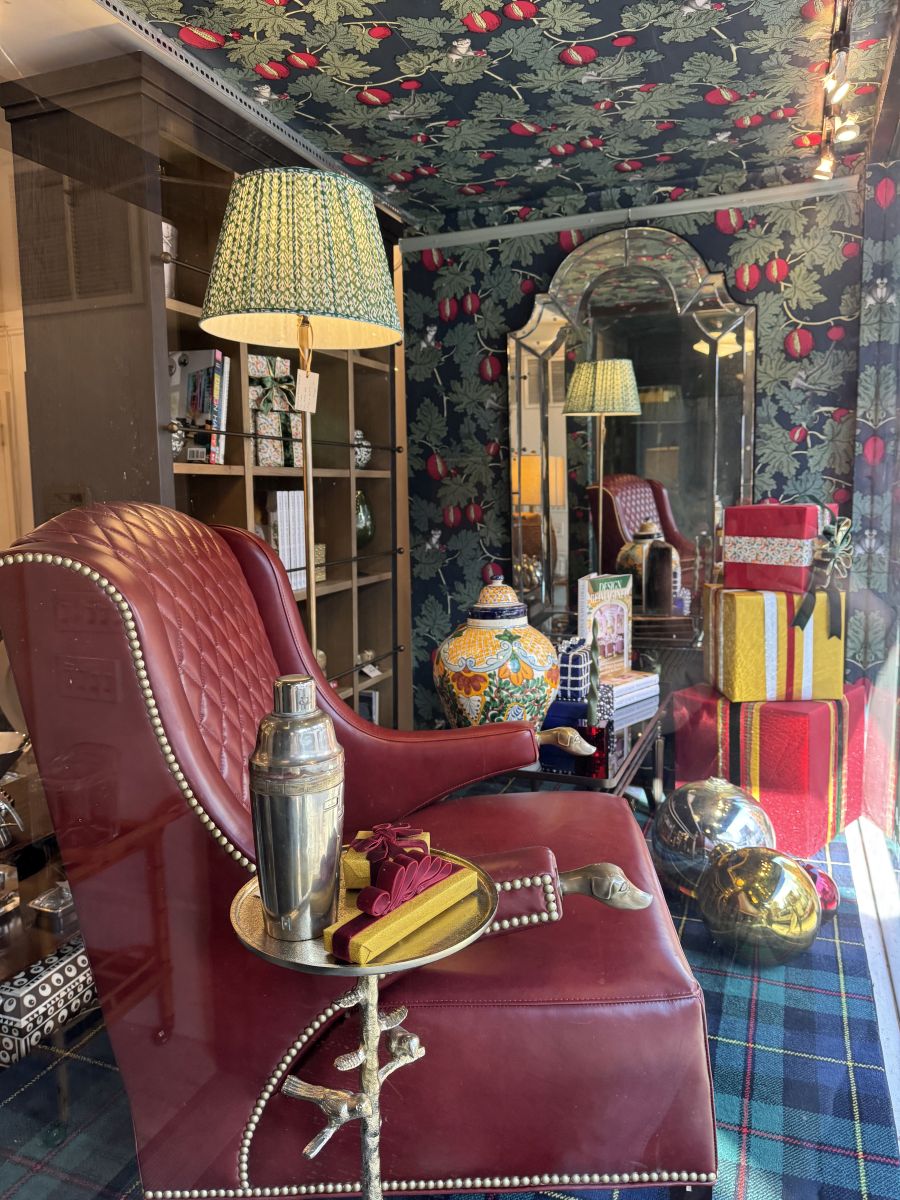 Quilted Leather Wing Chair - Image 3