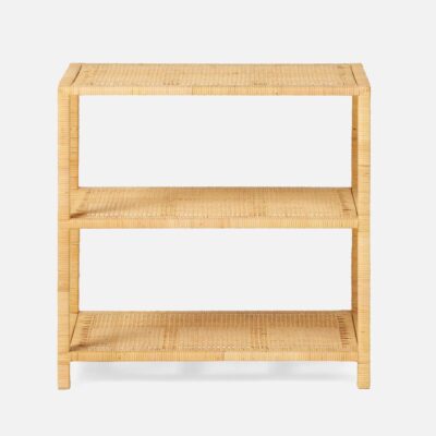 Isla Two Shelf Open Rattan Side Table
