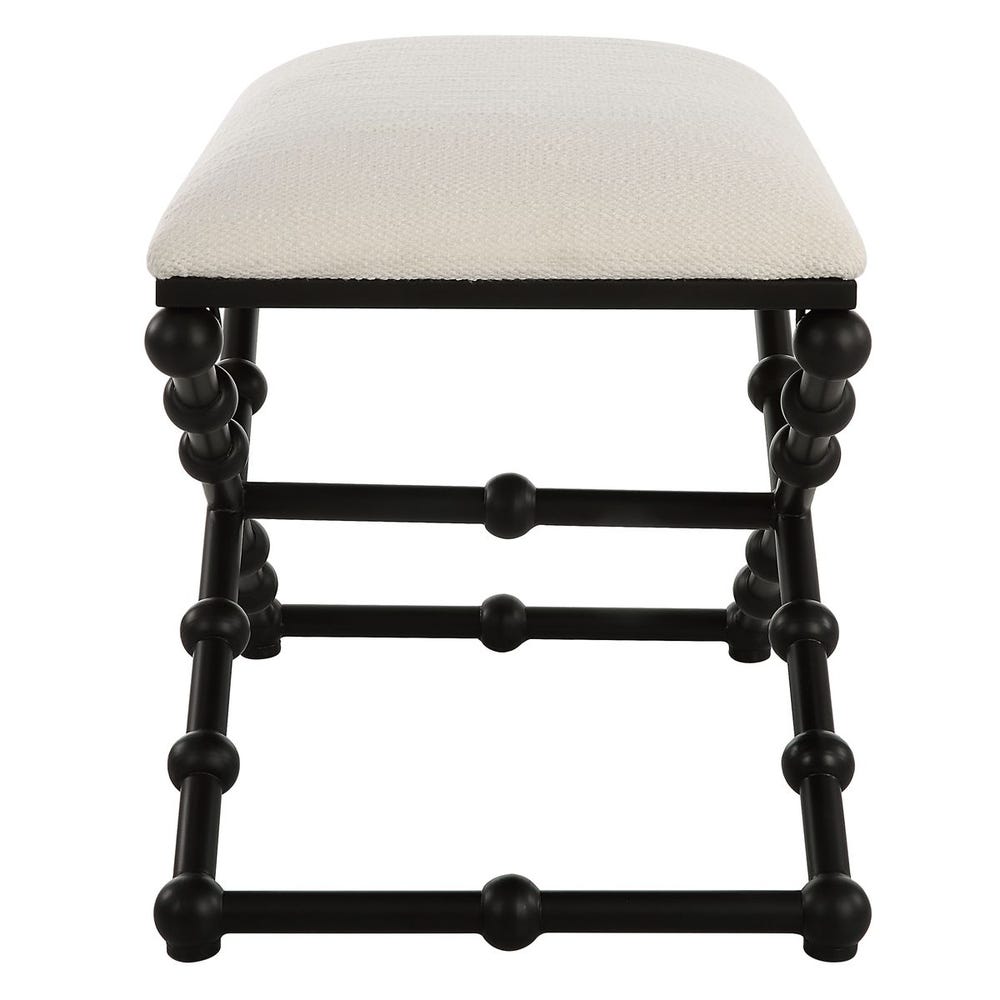 Small Iron Bubble Leg Bench - Image 2
