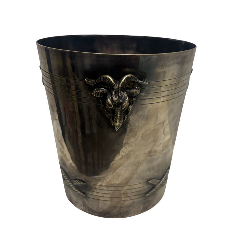 Vintage Ram's Head Champagne Bucket - Image 3