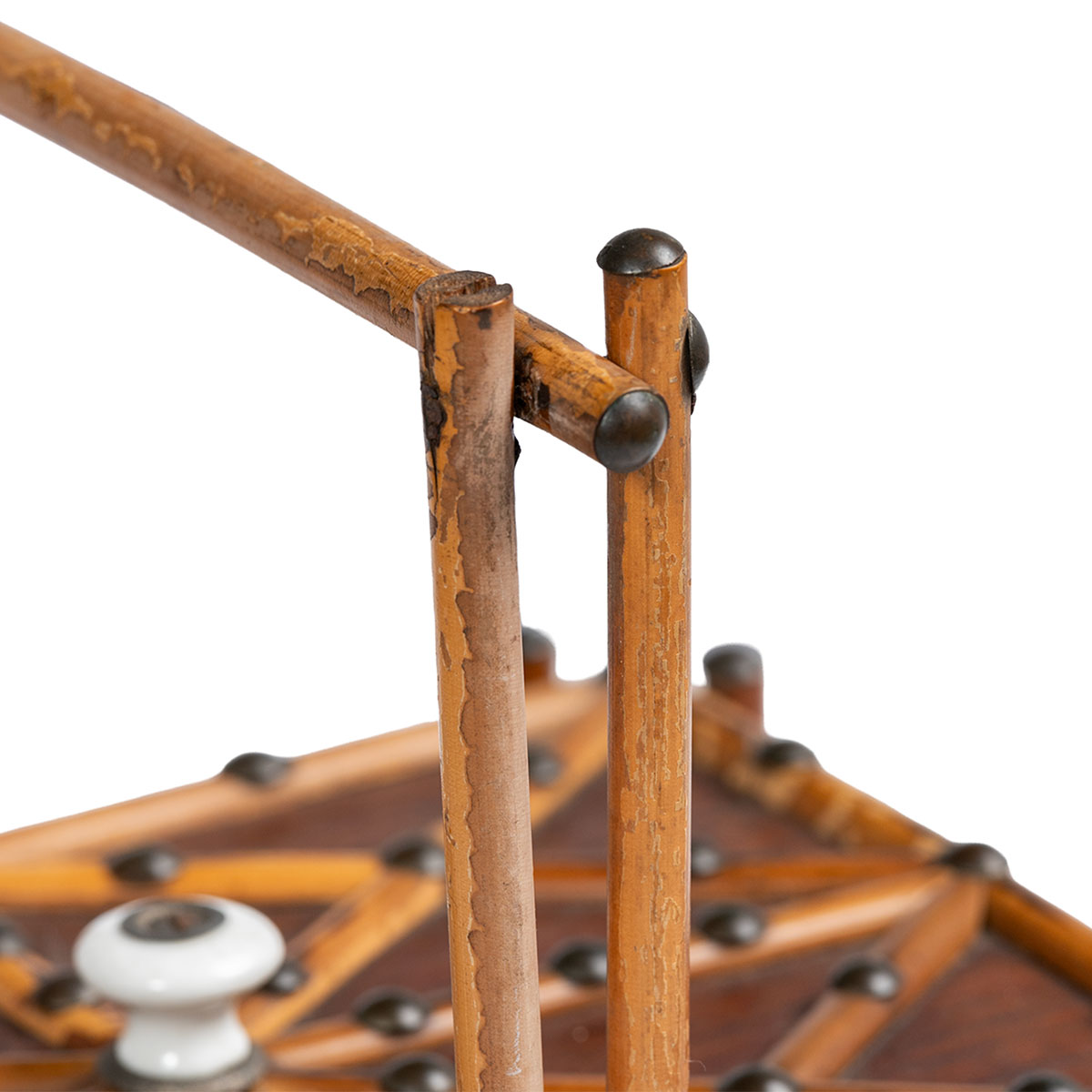 Antique English Bamboo Wooden Box - Image 10