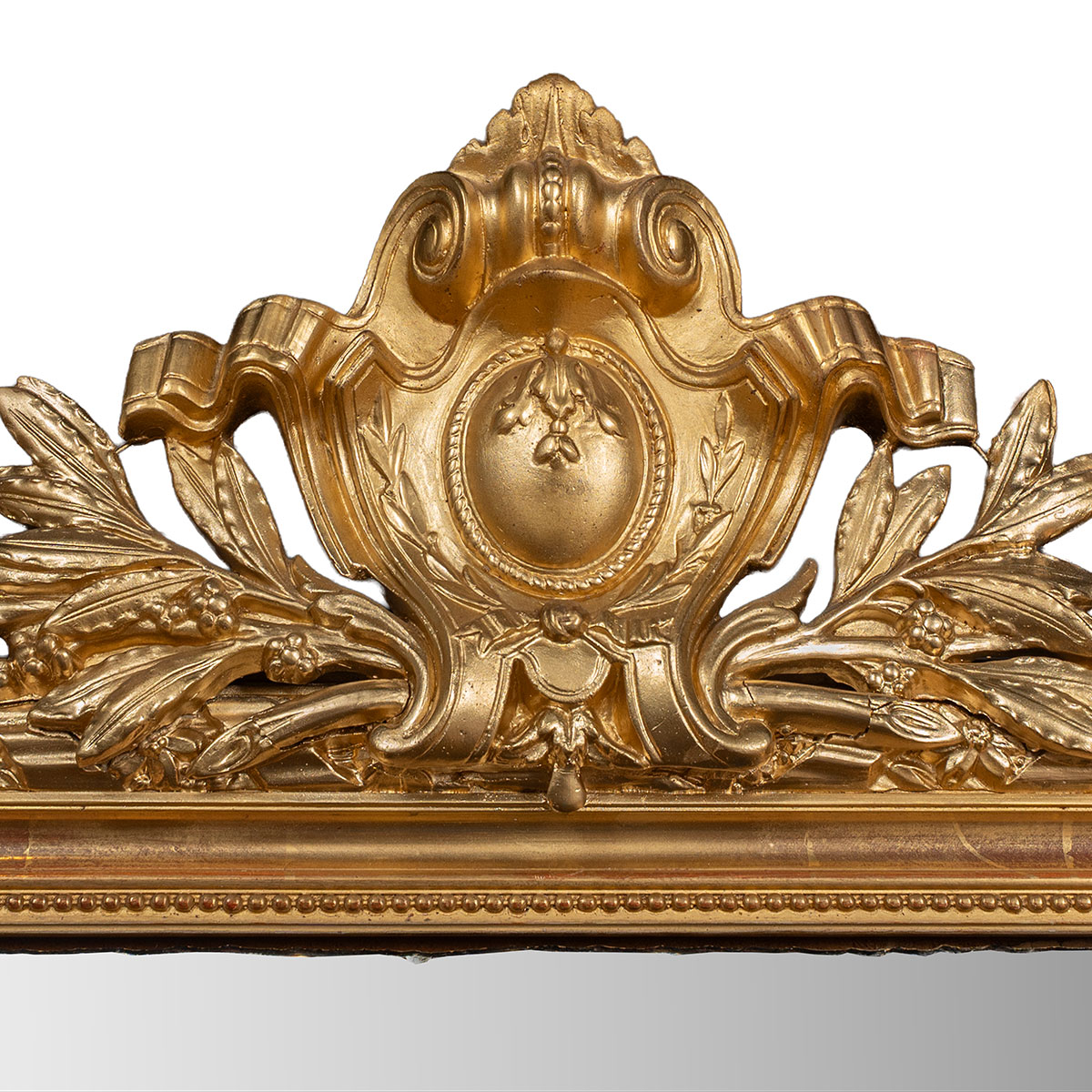 Antique Ornate French Mirror - Image 4