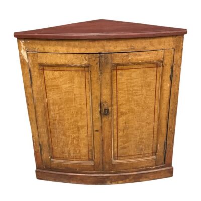 Antique French Painted Corner Cabinet