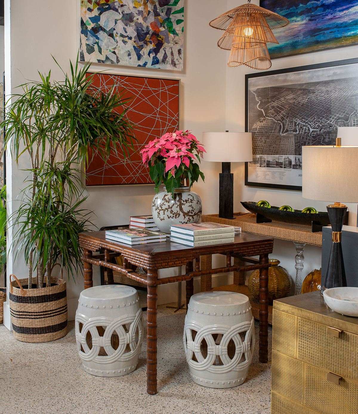 Antique Chinese Carved Faux Bamboo Game or Hall Table - Image 11