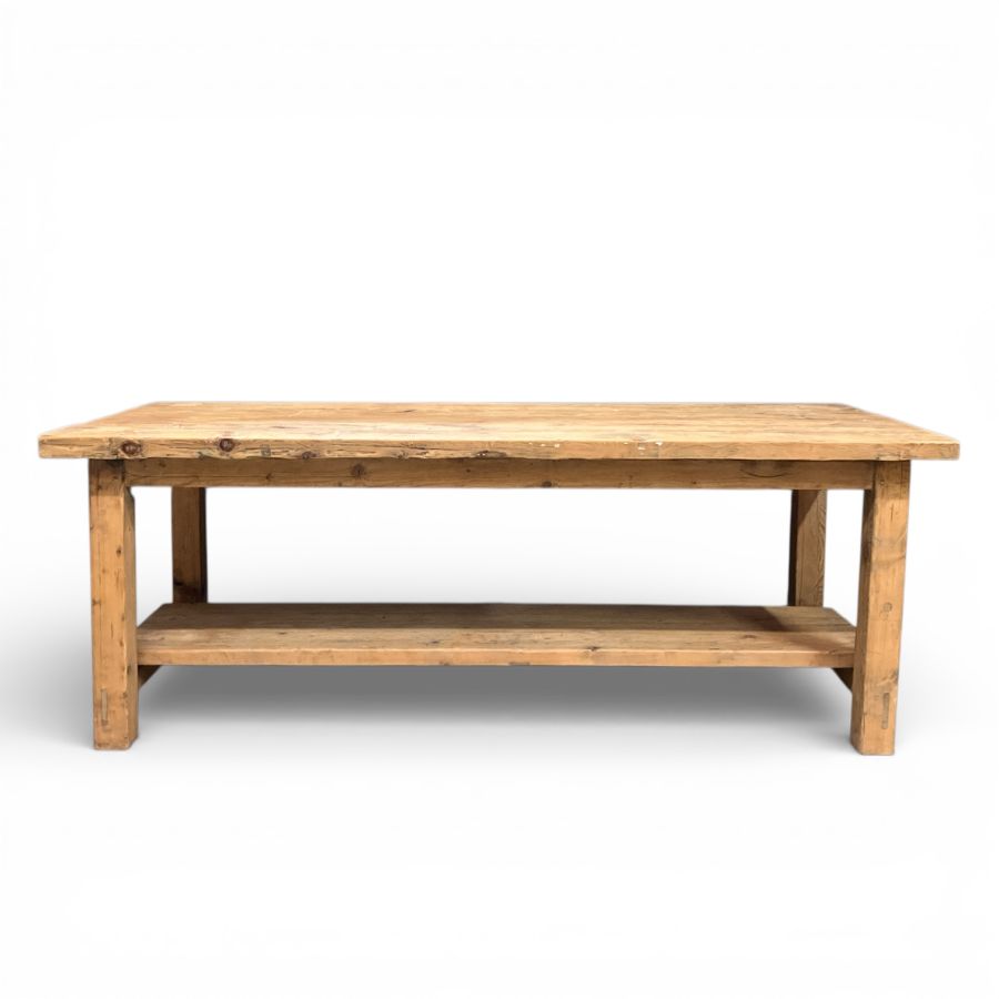 Vintage Kitchen Pine Work Table - Image 2