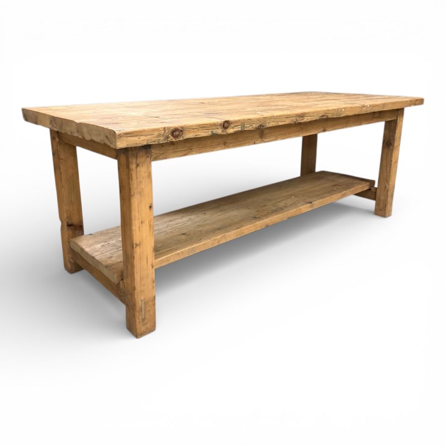 Vintage Kitchen Pine Work Table - Image 4