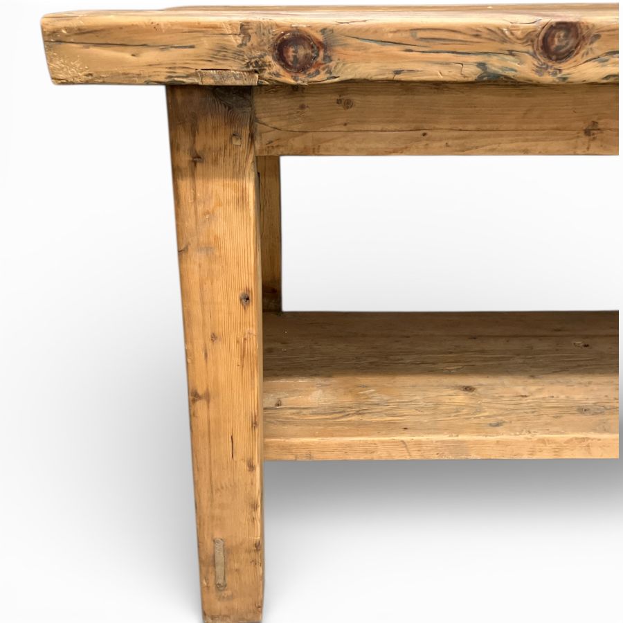 Vintage Kitchen Pine Work Table - Image 6