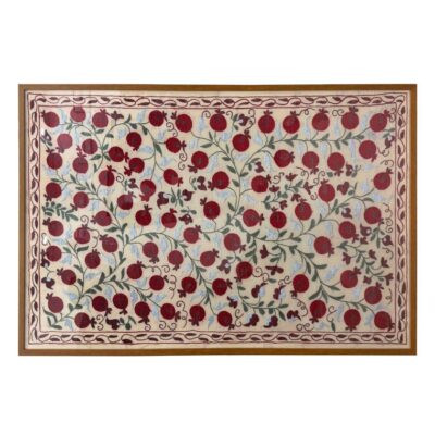 Vintage Framed Handmade Suzani Decorative Textile