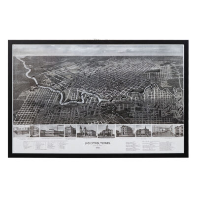 Reproduction City of Houston Map Circa 1891