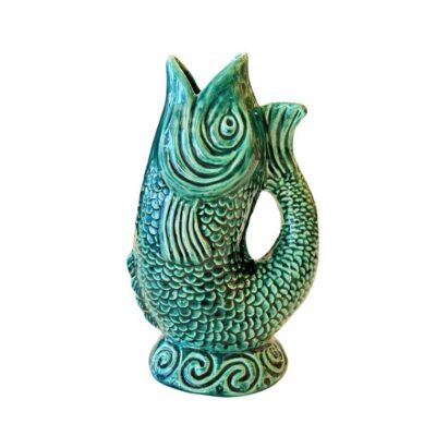 Large Majolica Fish Pitcher