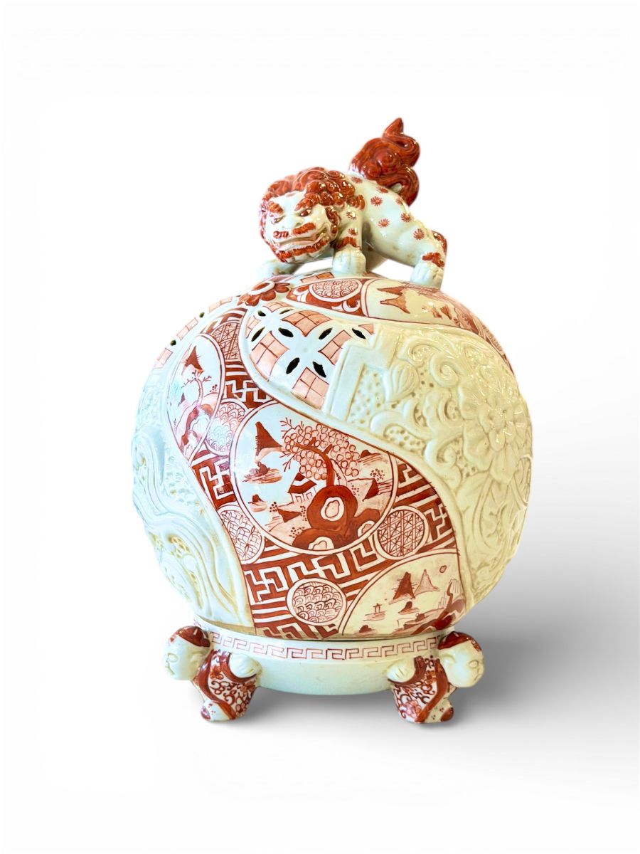 Vintage Large Imari Incense Burner - Image 2