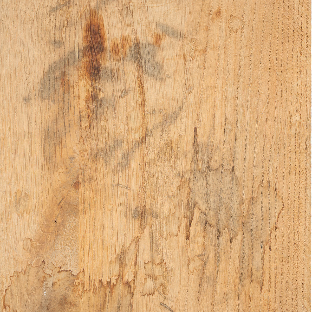 Vintage Oak Console with Iron Stretchers - Image 10