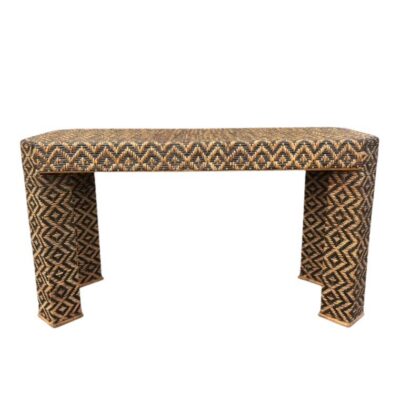Vintage Deco Ruhlman Style Woven Console