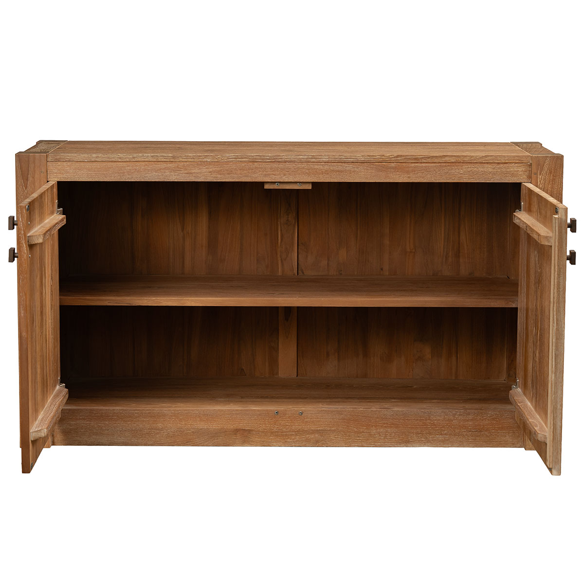 Reclaimed Teak Buffet with White Washed Finish - Image 3