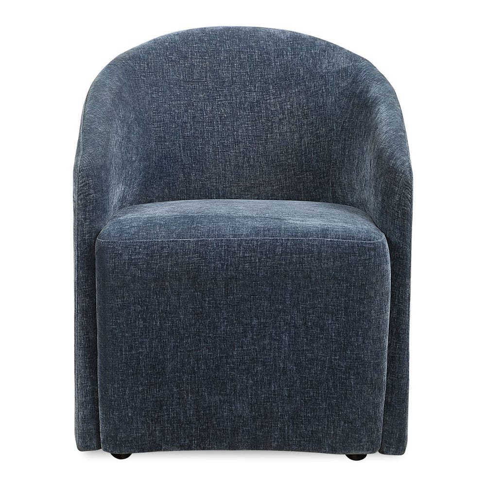 Harbor Blue Velvet Dining Chair - Image 2