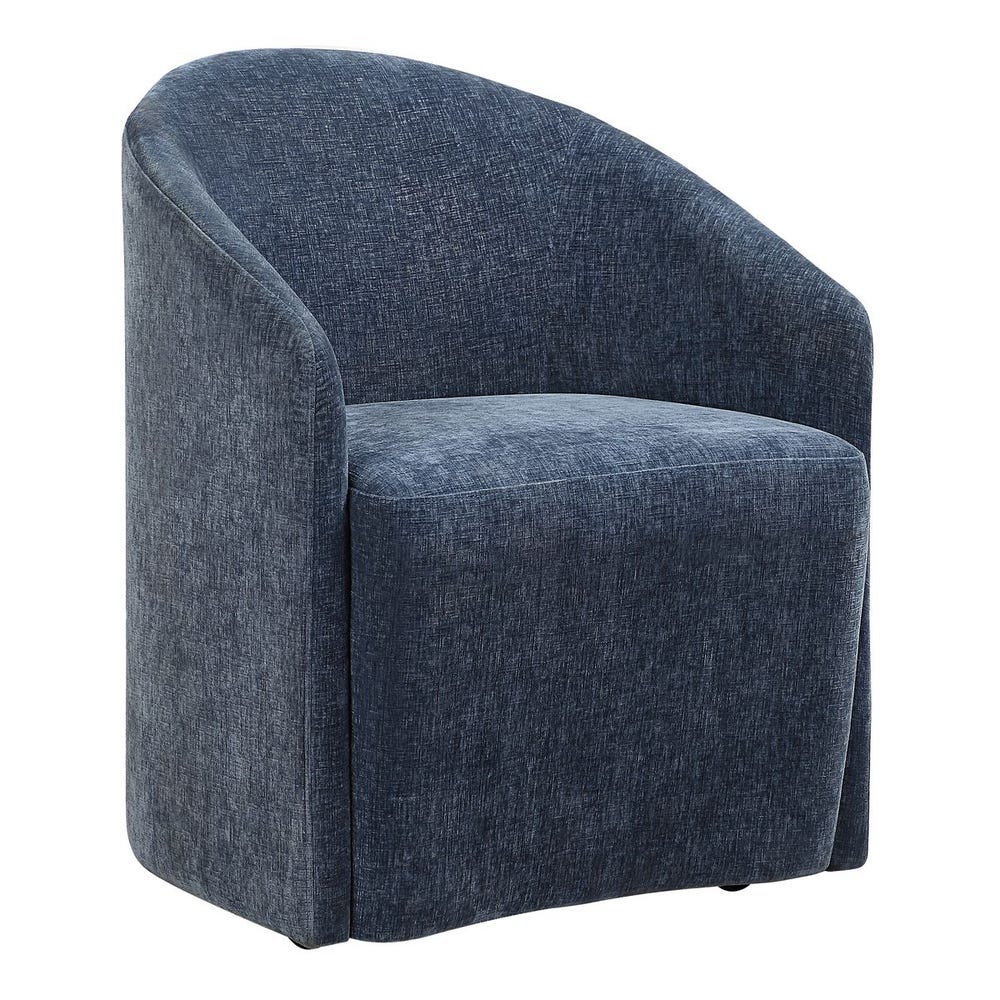 Harbor Blue Velvet Dining Chair