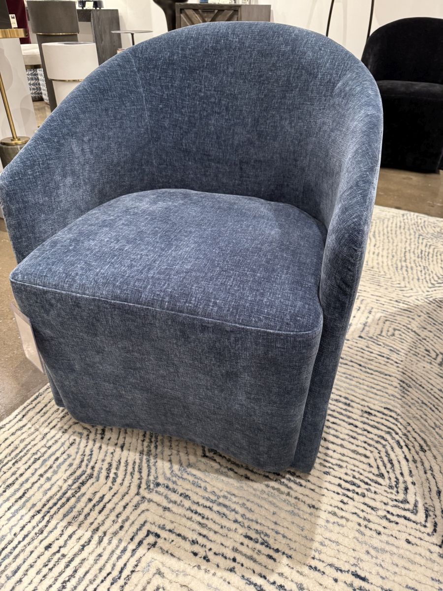 Harbor Blue Velvet Dining Chair - Image 6