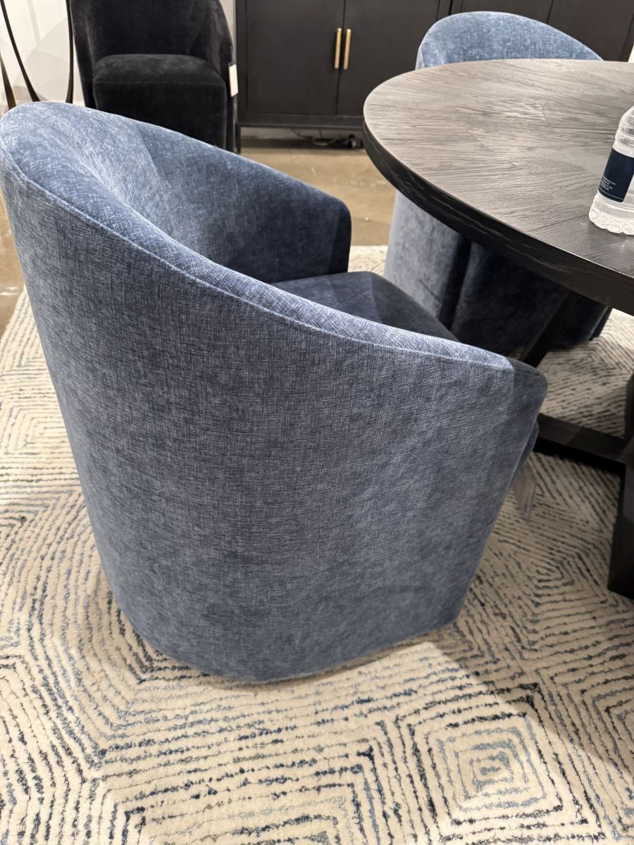 Harbor Blue Velvet Dining Chair - Image 7