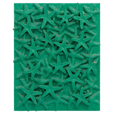 Vintage Green Starfish Original Art