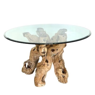 Vintage Natural Root Base Dining Table