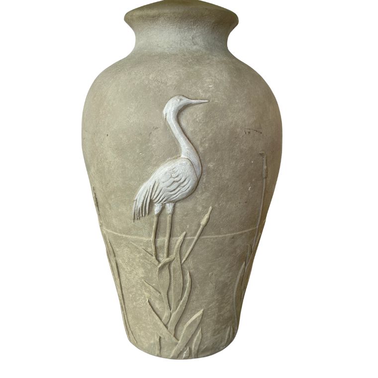 Pair of Vintage Plaster Bird Motif Table Lamps - Image 2