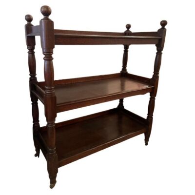 Antique English 3 Tier Console