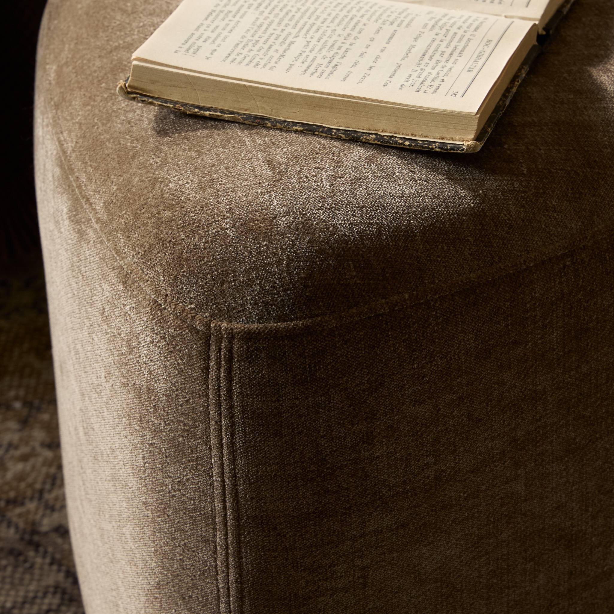 Velvety Mushroom Ottoman - Image 9