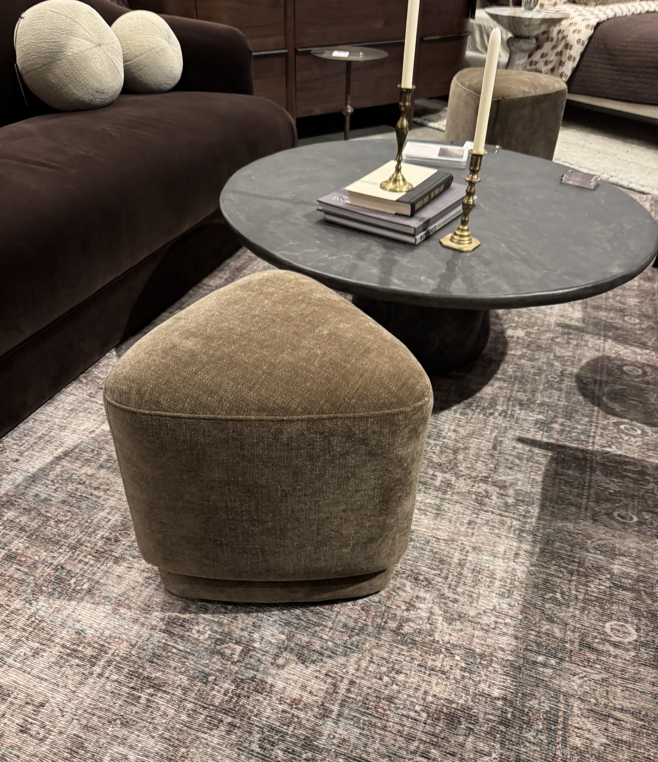 Velvety Mushroom Ottoman - Image 11