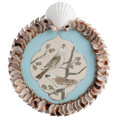 Lyons Shell and Bird Wall Plaque Original Art