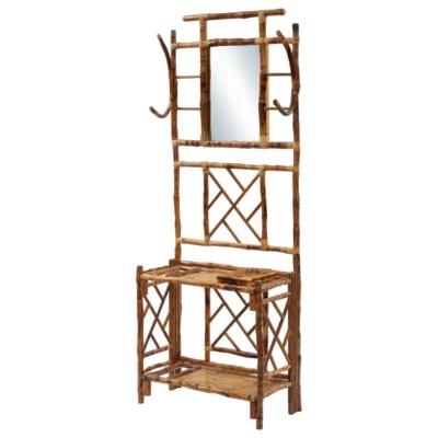 Bamboo Hall Tree in Tortoise Finish