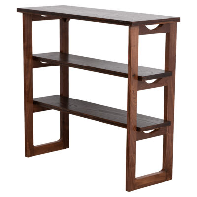 Three Tiered Walnut Console