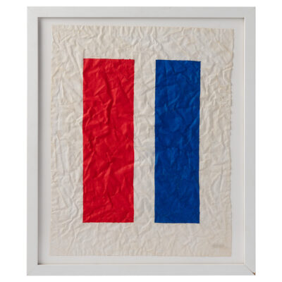 Red White Blue Abstract Nautical Original Art